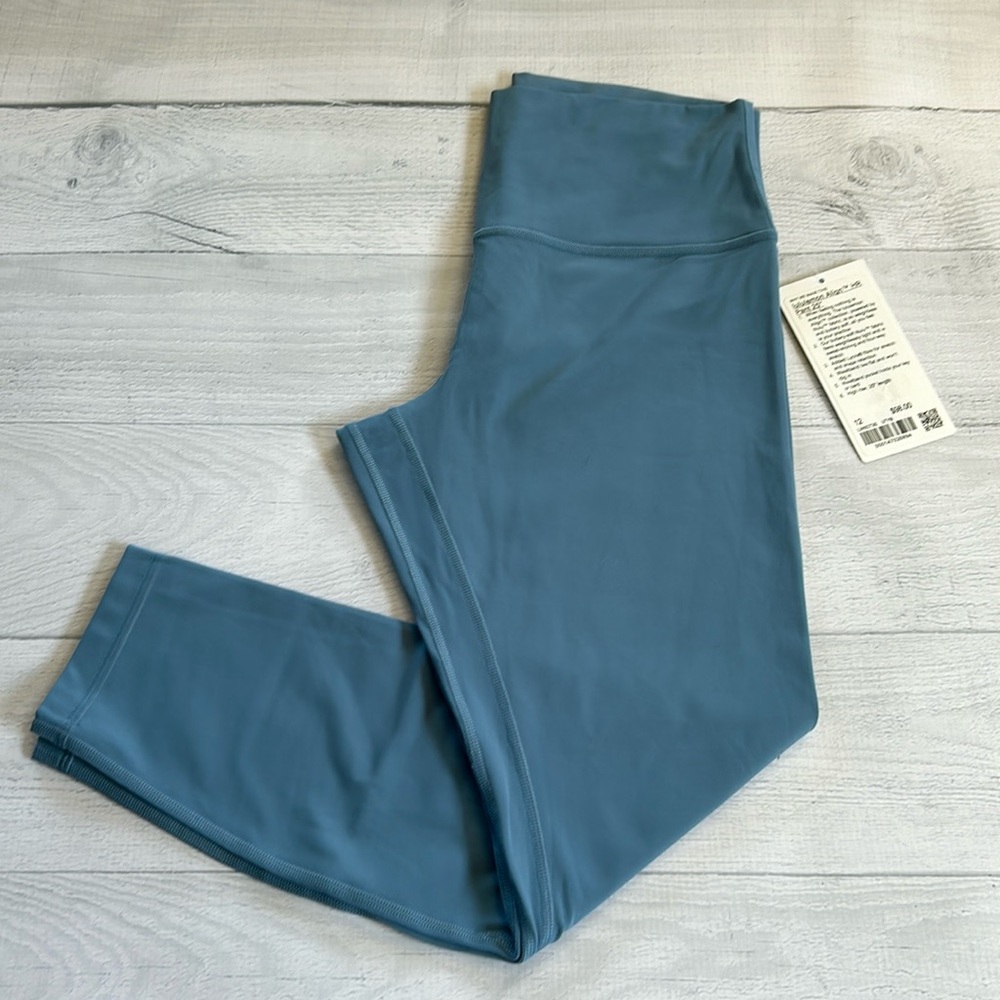 NWT Lululemon Align HR Pant 25” Utility Blue UTYB Sz 12